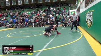 157 lbs Cons. Semi - Brady Singler, OAK HILLS vs Jake Wood, PERRYSBURG