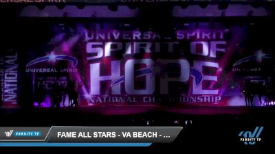 FAME All Stars - VA Beach - ROYALS [2023 L6 U18 NT 01/15/2023] 2023 US Spirit of Hope Grand Nationals