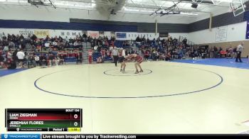 144 lbs Quarterfinal - Liam Ziegman, Ferris vs Jeremiah Flores, Othello