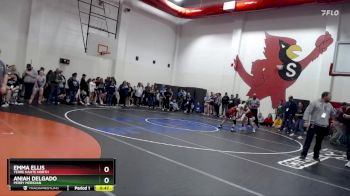 100 lbs Champ. Round 1 - Aniah Delgado, Perry Meridian vs Emma Ellis, Terre Haute North