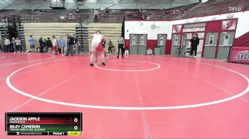 285 lbs Cons. Semi - Riley Cameron, Trojan Wrestling Academy vs Jackson Apple, Noblesville