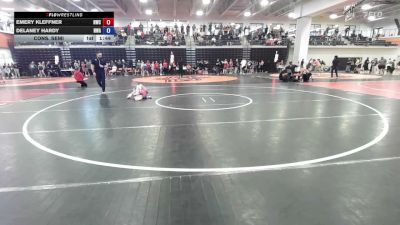 75-80 lbs Cons. Semi - Delaney Hardy, Nebraska Wrestling Academy vs Emery Kleffner, Northland Wrestling Club