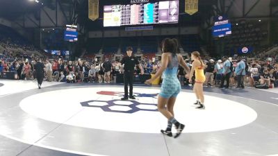 110 lbs Cons. Sub-rd Of 32 - Kiara Minjarez, Arizona vs Dakota Harris, Oklahoma