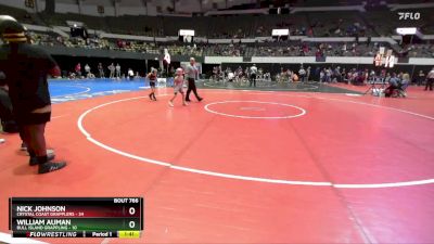 National 3-5 60 Semifinal - Nick Johnson, Crystal Coast Grapplers vs William Auman, Bull Island Grappling