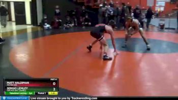 126 lbs Champ. Round 2 - Sergio Lemley, Chicago (MT. CARMEL) vs Matt Haldiman, MILTON (WI)