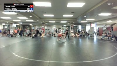 110 lbs Round 3 - Kyra Cobb, Idaho vs Kiera Hersel, All In Wrestling Academy