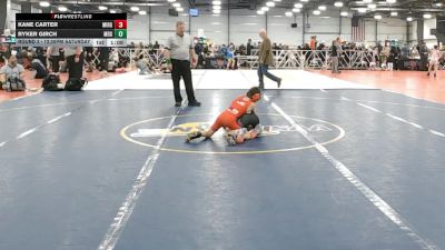 52 lbs Round 3 - 12:30pm Saturday - Kane Carter, Mile High vs Ryker Girch, Maryland GOLD