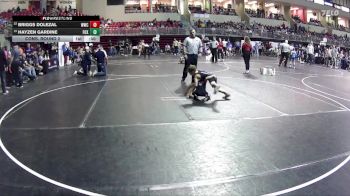 62 lbs Cons. Round 2 - Hayzen Gardine, FoxFit vs Briggs Dolezal, Waverly Wrestling Club