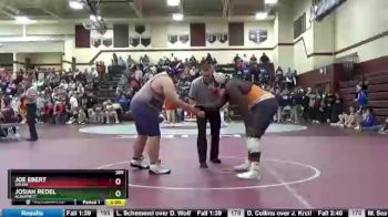 285 lbs Round 2 - Joe Ebert, Solon vs Josiah Redel, Alburnett