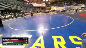 1 lbs Semifinal - Carson Sasse, Tonasket vs Marshall Brockway, Mossyrock