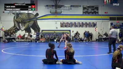 144 lbs Cons. Round 3 - Jordan Schmidt, Solon vs Jack Vitek, Grinnell