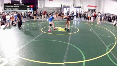 130 lbs Semis - Isabella Miller, Big Game Wrestling Club vs Nevaeh Wilson, Garrett Wrestling Club