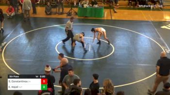 120 lbs Consolation - Stavros Constantinou, Oliver Ames vs Elias Hajali, Saint John's Prep