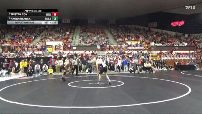 144 lbs Quarterfinal - Hagen Blanck, Paola Hs vs Tristen Cox, Andale