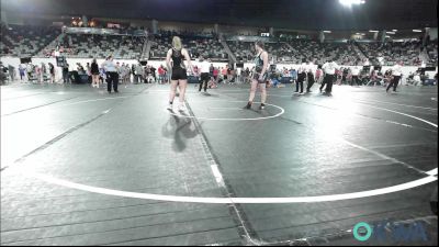 155 lbs 2nd Place - Kasey Aaron, Noble Takedown Club vs Kynzie Kelly, Broken Arrow Wrestling Club