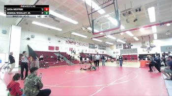 67-71 lbs Round 2 - Joshua Woolley Jr., Poway Elite vs Luca Hestrin, Team SoCal