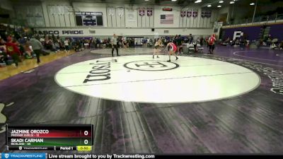 100 lbs Cons. Round 5 - Jazmine Orozco, Prosser (Girls) vs Skadi Carman, Richland