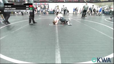 110 lbs Semifinal - Joe Hinz, Weatherford Youth Wrestling vs Jonah Flores, Amped Wrestling