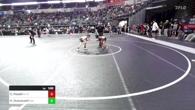 64 lbs Consi Of 8 #1 - Cahlil Powell, Stl Warriors vs Kase Dunnavant, King Select