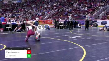 160 lbs Quarterfinal - Cael Weidemoyer, Faith Christian vs Isaiah Pisano, Hopewell