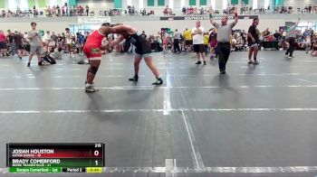 215 lbs Round 1 (6 Team) - Brady Comerford, Beebe Trained Blue vs Josiah Houston, Gator Dawgs