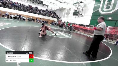 182 lbs Round Of 32 - Jay Hernandez, Eleanor Roosevelt vs Malachi Lutu, Burroughs