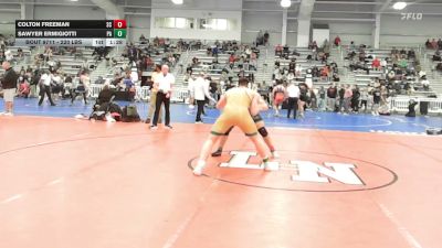 220 lbs 7th Place - Colton Freeman, SC vs Sawyer Ermigiotti, PA