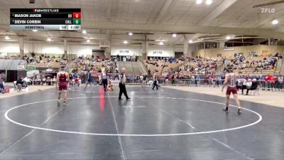 AA 126 lbs Semifinal - Mason Jakob, Dobyns Bennett High School vs Devin Corbin, Collierville High School