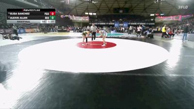 Girls 4A 120 lbs Semifinal - Elisa Sanchez, Pasco (Girls) vs Alexis Allen, Richland (Girls)