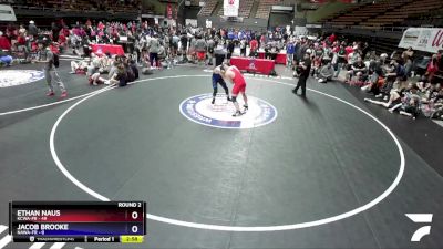 215 lbs Round 2 (16 Team) - Ethan Naus, KCWA-FR vs Jacob Brooke, NAWA-FR