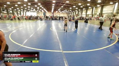 68 lbs Rd# 3 12:00pm Friday - Kyler Robinson, SouthWest Elite vs Dylan Blanketship, Ranger Wrestling Club