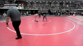 165 lbs Cons. Semi - Benjamin Hungerford, Aledo vs Desmond Chambers, Fort Worth Benbrook