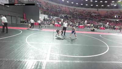 105 lbs Cons. Semi - Brantley Hocking, Warrior Youth Wrestling vs Mason Elmer, Hudson