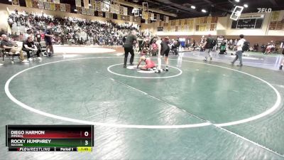 126 lbs Champ. Round 3 - Rocky Humphrey, Sultana vs Diego Harmon, Imperial