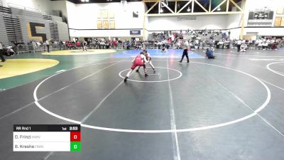 141C lbs Rr Rnd 1 - Dante Frinzi, Harvard vs Bryce Kresho, Franklin&Marshall