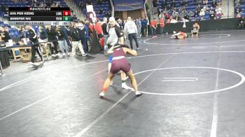 114 lbs Consi Of 8 #1 - Ava Pen Kieng, Lowell vs Jennifer Wu, Putnam