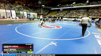 115 Class 2 lbs 1st Place Match - Angelina Vargas, Park Hill vs Kailey Benson, Francis Howell Central