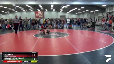 87 lbs Cons. Semi - Jax Engh, Culpeper Warriors vs Maxwell Krauskopf, Legend Wrestling Club