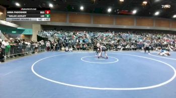 120 lbs Champ. Round 2 - Nalah Ackley, Lassen vs Anna Padoshek, Mazama