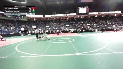 85 lbs Cons. Round 2 - Xander Wear, PWCA vs Cooper Green, LABA