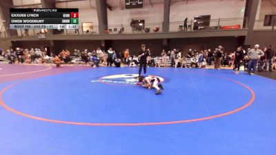 U10 FS - 71 lbs Cons. Semis - Exxuss Lynch, Redmond Wrestling vs Owen Woodbury, South West Washington Wrestling Club