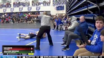 144 lbs Champ. Round 1 - Ian Grime, ARCHBOLD vs Brayden Browne, Whiteland Community