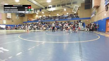 135lbs Cons. Round 5 - Jayden Krogness, Centralia (Girls) vs Audrina Rendon, Sunnyside (Girls)