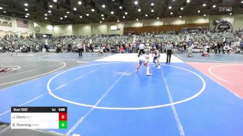 132 lbs Rr Rnd 2 - Jaden Davis, No Team vs Benjamin Powning, Damonte Mustangs WC