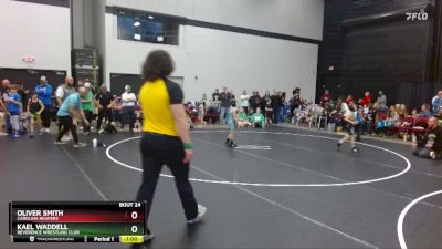 52 lbs Quarterfinal - Kael Waddell, Reverence Wrestling Club vs Oliver Smith, Carolina Reapers