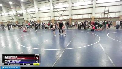 53 lbs Quarterfinal - Ryker Wylie, Sanderson Wrestling Academy vs Whyet Howlett, Delta Wrestling Club