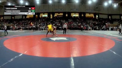 165-2A/1A Semifinal - Zach Garvin, Rising Sun vs Cregg Ngounou, Owings Mills