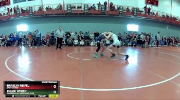 117 lbs Quarterfinal - Braelyn Reifel, Unattached vs Khloe Weber, Mooresville Wrestling Club