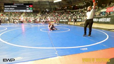 80 lbs Round Of 16 - Easton Terrell, Team Tulsa Wrestling Club vs Elijah Wiley, Roundtree Wrestling Academy