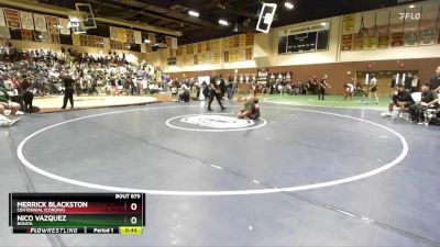 120 lbs Cons. Round 4 - Merrick Blackston, Centennial (Corona) vs Nico Vazquez, Bonita